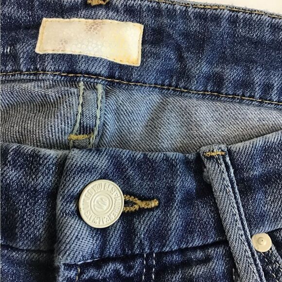 MOTHER The Wilder Ankle Crop Fray Hem Denim Jeans New Size 27 - Picture 13 of 16